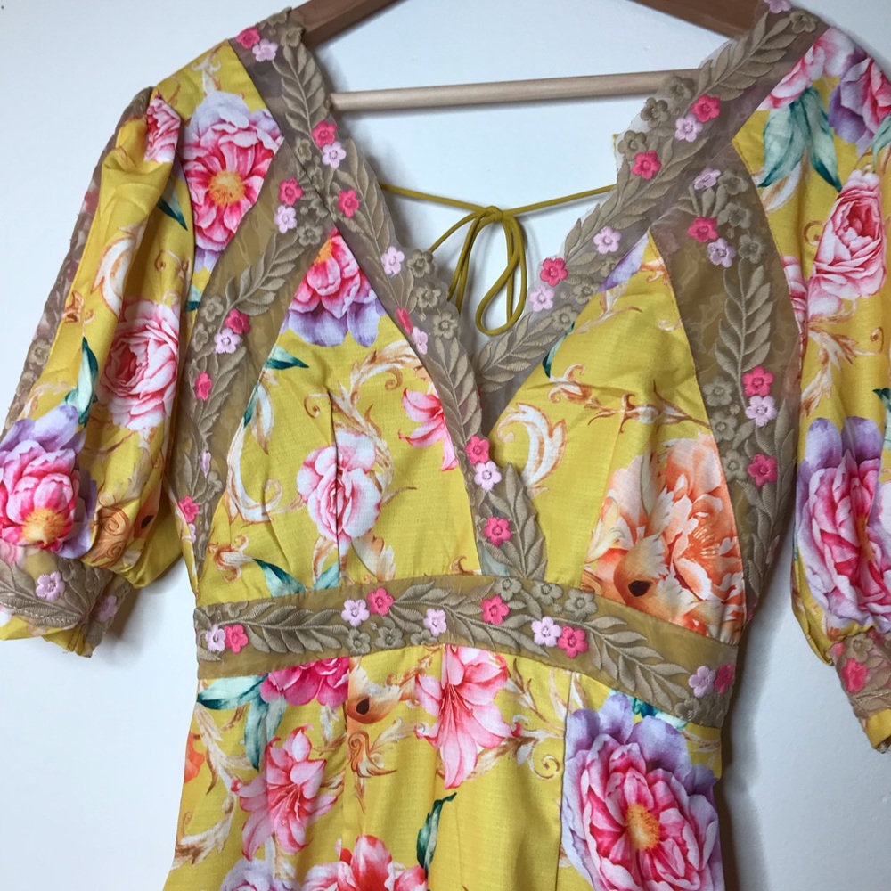 Rose multi color dress